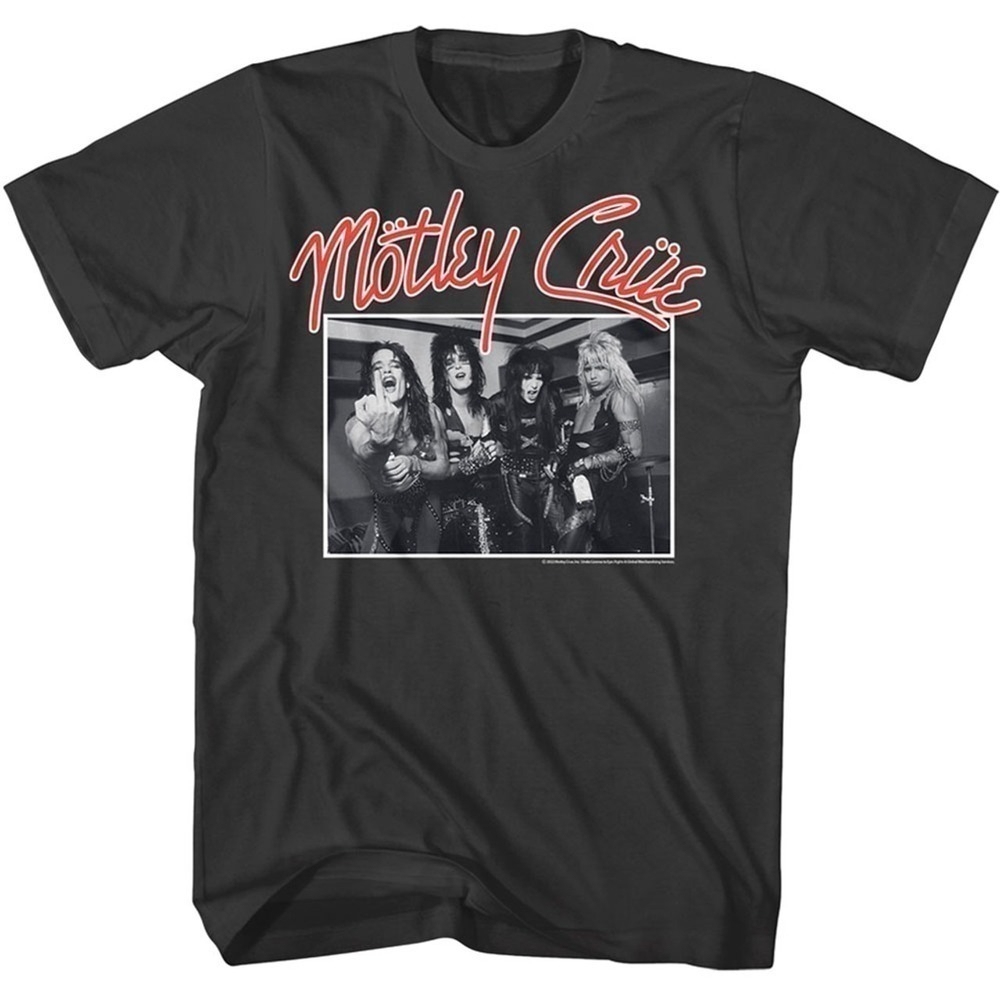 Motley Crue Stand And Deliver Retro Rock Music Graphic T-Shirt